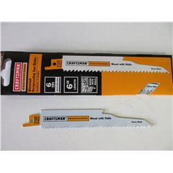 New Craftsman Professional Recip/Sawzall Blades / 6" for wood with nails