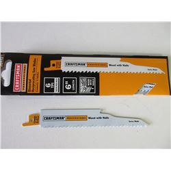 New Craftsman Professional Recip/Sawzall Blades / 6" for wood with nails