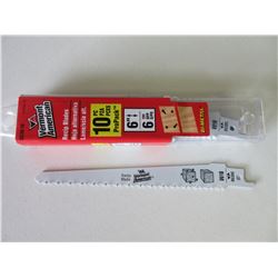 New Vermont American Swiss made Recip/Sawzall Blades 6in - 10 in pack