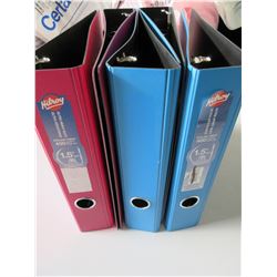 5 New Hilroy Ultra heavy duty BINDERS 1.5 inch / holds 400 sheets