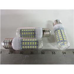 3 New 56 LED Cobb Lightbulbs / White / save huge on power
