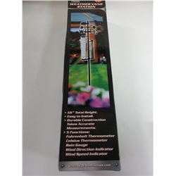 New 5 Function Weather Vane Station / rain gauge / thermometer etc.