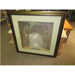 Misty Road Picture 34 1/2 x 34 1/2 framed