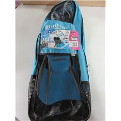 Aqua Lung Sport Snorkel Set / Temp Glass Goggles  men 7-10 women 8-11