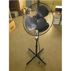 New Standing Fan 3 speed with tilt & oscillation adjustible height/ Black