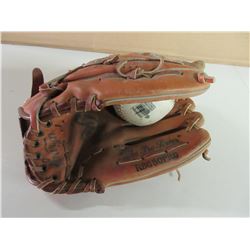 Rawlings Glove and Ball / Model # RBG50PRO / Excellent condition