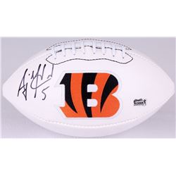 AJ McCarron Signed Bengals Logo Football (Radtke COA)