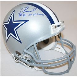 Jay Novacek Signed Cowboys Full-Size Authentic Pro-Line Helmet Inscribed "3x SB Champs" Limited Edit