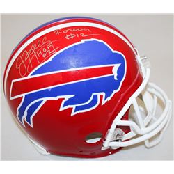 Jim Kelly Signed Bills Full-Size Authentic Pro-Line Helmet Inscribed "Forever #12"  "HOF 02" Limited