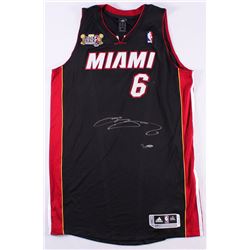 LeBron James Signed LE Heat Adidas On-Court Jersey with 2013 "Back 2 Back NBA Champions" Patch (UDA 
