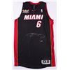 Image 1 : LeBron James Signed LE Heat Adidas On-Court Jersey with 2013 "Back 2 Back NBA Champions" Patch (UDA 