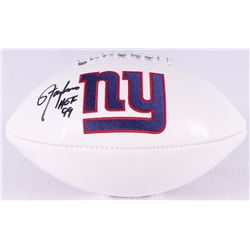 Lawrence Taylor Signed Giants Logo Football Inscribed "HOF 99" (Radtke COA)
