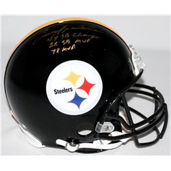 Terry Bradshaw Signed Steelers Full-Size Authentic Pro-Line Helmet Inscribed "4x SB Champs," "2x SB 