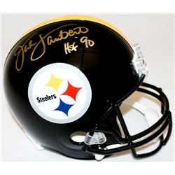 Jack Lambert Signed Steelers Full-Size Helmet Inscribed "HOF '90" (Radtke COA  Lambert Hologram)