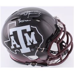 Johnny Manziel Signed Texas AM Speed Mini-Helmet Inscribed "'12 Heisman" (JSA COA)