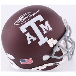 Johnny Manziel Signed Texas AM Custom Matte Maroon Mini-Helmet Inscribed "12 Heisman" (JSA COA)