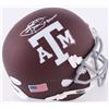 Image 1 : Johnny Manziel Signed Texas AM Custom Matte Maroon Mini-Helmet Inscribed "12 Heisman" (JSA COA)