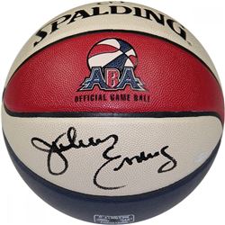 Julius "Dr. J" Erving Signed ABA Spalding Basketball (Steiner COA)