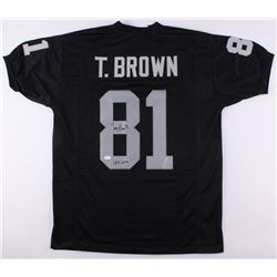 Tim Brown Signed Raiders Jersey Inscribed "HOF 2015" (JSA COA  Brown Hologram)