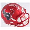 Image 1 : J.J. Watt Signed Texans Blaze Speed Mini-Helmet (JSA COA  Watt Hologram)