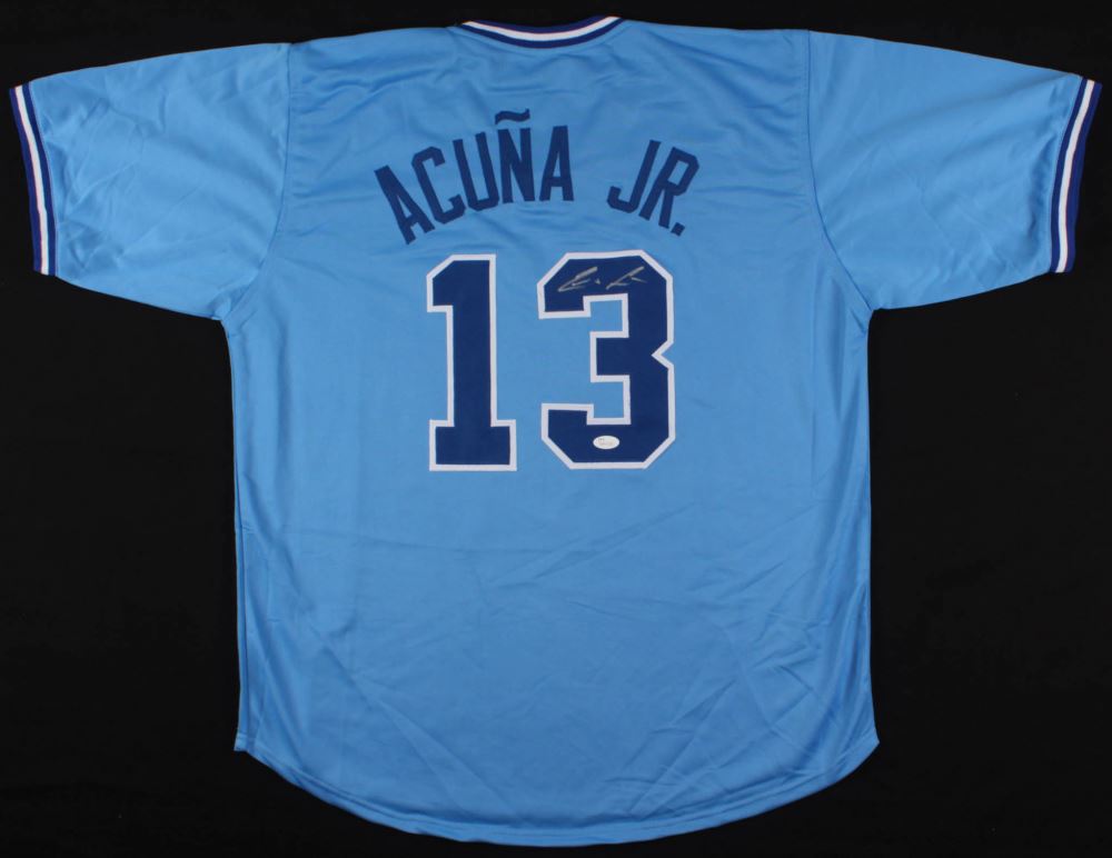 acuna signed jersey