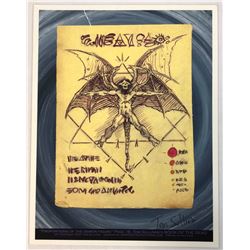 Evil Dead II (1987) -  Necronomicon Book Page (Print) Signed by Tom Sullivan