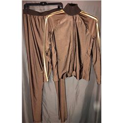 Glee (2009–2015) - Sue Sylvester  (Jane Lynch) Two Piece Brown Gold Custom Made Tracksuit