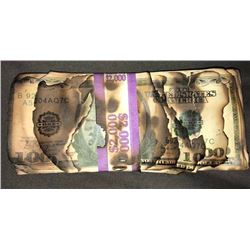 The Dark Knight (2008) - Burnt Money Stack (Badly Burnt)
