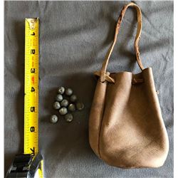 Sleepy Hollow (2013–2017) -  Ichabod’s Custom Made Leather Pouch with Resin Musket Balls