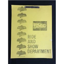 Back to the Future: The Ride (1990) - Ride & Show Department Manual - Universal Studios