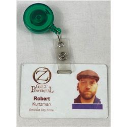 "Oz the Great and Powerful" (2013) - Robert Kurtzman Signed Crew Pass
