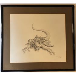 From Dusk Till Dawn (1996) - Vampire Rat Original Concept Art (24x22) by Robert Kurtzman Lot B