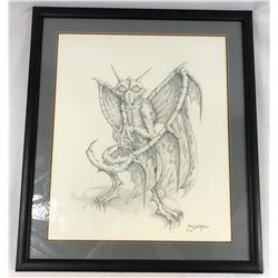 Tales from the Darkside: The Movie (1990) - Original Gargoyle Concept Art (25x22) by Robert Kurtzman