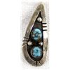 Image 2 : Vintage Navajo Sterling Turquoise Earrings