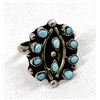 Image 1 : Native American Zuni Sterling Turquoise Ring