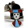 Image 2 : Vintage Zuni Sterling Silver Inlay Bracelet & Ring