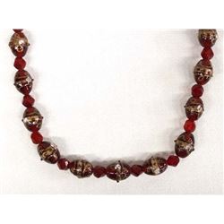 Venetian Glass Bead Necklace by Kills Thunder