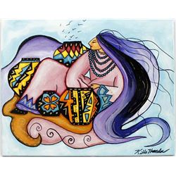 Original Acrylic Painting by Kathy Kills Thunder