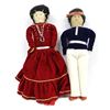 Image 1 : 2 Large Native American Navajo Dolls