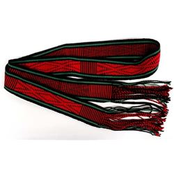 Native American Navajo Hand Woven Wool Dance Sash