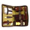 Image 1 : Vintage Genuine Cowhide Men's Travel Grooming Kit
