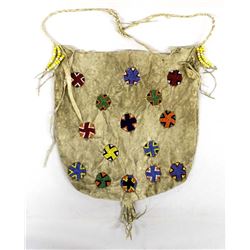 Botswana Africa Beaded Leather Shaman's Bag