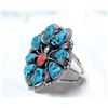 Image 1 : Native American Kingman Turquoise Spider Bracelet