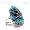 Image 3 : Native American Kingman Turquoise Spider Bracelet