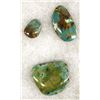 Image 1 : 3 Beautiful Royston Turquoise Cabochons