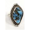 Image 1 : Navajo Sterling Kingman Turquoise Ring, Sz 7.25