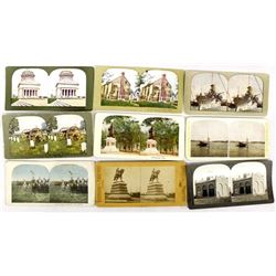 10 Antique Stereoscope Cards