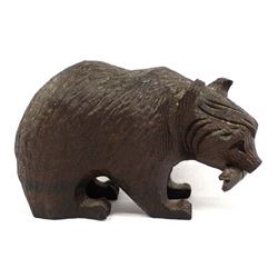 Carved Bear Figurine