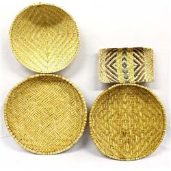 4 Native American Hopi Baskets