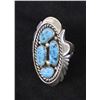 Image 1 : Beautiful Navajo Sterling Turquoise Ring Sz6